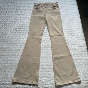 Y2K Guess Tan Flare Jeans